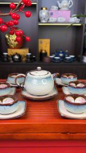 Bộ Ấm Chén Dáng Tống Men tiêu - NNƯT Tô Thanh Sơn