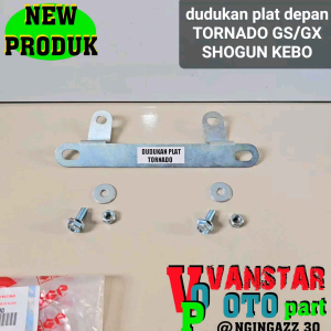 Desain Breket Plat Nomer Depan TORNADO SHOGUN LAMA/KEBO Model Ori