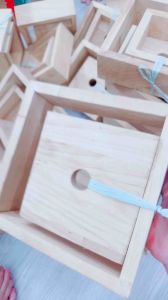 Bộ 2 khuôn gỗ làm bánh chưng - khuôn gỗ làm bánh chưng Vạn Lợi