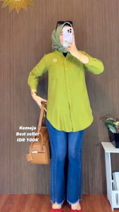 Kemeja polos rayon twil / Kemeja Rayon Oversized / kemeja Katun rayon / kemeja kantor / Blouse wanita / kemeja Murah / atasan wanita terbaru / blouse wanita import rayon twil