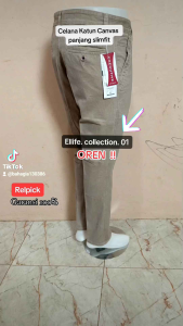 CELANA KATUN CANVAS PANJANG TEBAL NON STRET TIDAK MELAR EMILIANO ORIGINL BRENDED STANDAR CARDINAL