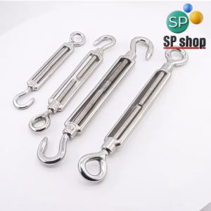 M4/M5/M6/M8 Turnbuckle Stainless Steel 304 Eye & Hook Turnbuckle for Wire Rope Cable