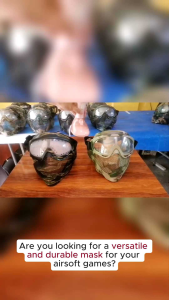Outdoor Airsoft Mask KRAKEN Lens W/ Anti-Fog Film 600FPS Rated with FREEBIES