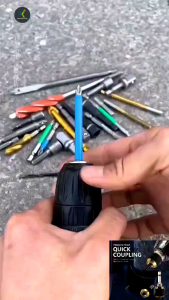 Adaptor Konektor Mata Bor Kopling Quick Change Chuck Heksagonal Pengganti Cepat Converter