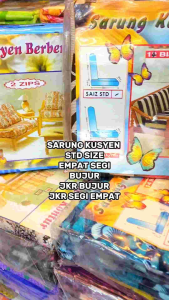 SARUNG KUSYEN 12 IN 1 BUJUR & JKR CUSHION COVER.