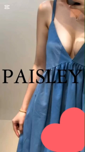 PAISLEY COTTON LINEN SMOCKING BACK V NECK MIDI DRESS