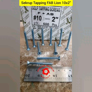 (50 pcs) Sekrup FH #10x2" / Self Tapping Screw F+AB (5CM)