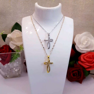 Kalung Salib Titanium Jng1: Aksesori Kesehatan & Kebugaran