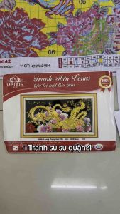Tranh thêu kín Long phụng sum vầy vs8042 kt 120 x 60 cm