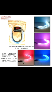 Lampu alis LED Running 30 cm dan Lampu DRL Nyala Antri 12 Volt