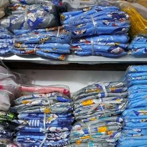 ชุดนอนคอตอนแจนยาวขายาว