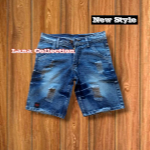 Celana Pendek Sobek Pria Ripped Premium Casual Distro Denim