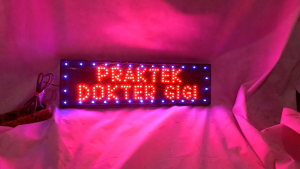 tulisan lampu led PRAKTEK DOKTER GIGI