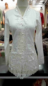 KEBAYA ENCIM PUTIH POLOS