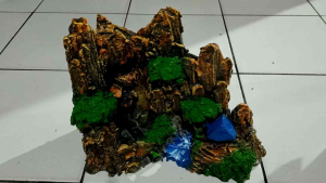 tebing air terjun pasir aquascape sudut 25cm tj04