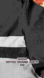 Kaos Pria Distro Inocent Black-Grey Katun Combed 24s