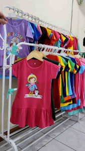 Dress anak perempuan usia 2-9 tahun motif baru // daster anak perempuan