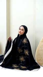 RIZQIANA STORE - Mukena Dewasa Bordir Aliqa Series Katun Premium