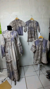 GAMIS MAXMARA LUX COUPLE KELUARGA LENGKAP AYAH IBU ANAK LAKI LAKI ANAK PEREMPUAN