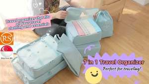 ❤️New Version 7-in-1 Travel Organiser Luggage Organizer Waterproof Travel Bag❤️SG Seller❤️