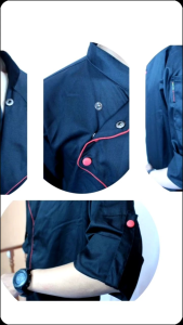 Baju Koki Terbaru 2024 Chef Jacket Kemeja Koki Seragam Chef Style Pria/Wanita Lengan Panjang