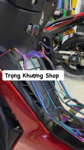 Baga cho xe Wave RSX FI inox xi titan loại dày ( 2014-2023)