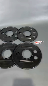 Tutup penutup debu piringan tromol belakang vespa super sprint px excel dsb. ring 8 & 10 HITAM BLACK COATING Tebal detail danmotor original murah grosir dan eceran