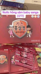 [ HÀNG CHÍNH HÃNG] Hồng sâm trẻ em Korea Red Ginseng Baby - Nước hồng sâm baby Sanga hàn quốc hộp 30 gói