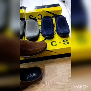 Sepatu Sandal Slop Pria Bustong Casual Flat Hitam Coklat Keren Kickers Terbaru