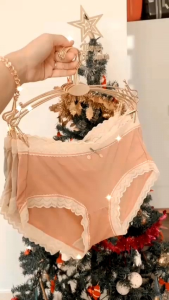 Quần lót nữ thun mềm thoáng mát. Cạp cao và viền ren đính thêm nơ ngọt ngào dễ thương(Q5)