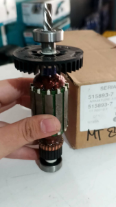 Armature Angker Makita M0801B Maktec MT80A Suku Cadang Mesin Bor 16mm Asli Original