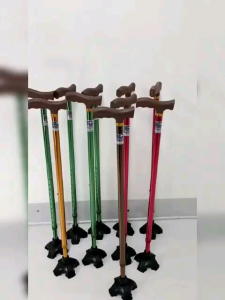 NPE929 Tongkat Empat kaki / Adjustable Height Walking Stick /Aluminium Tongkat 4 kaki/4支脚拐杖