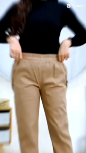 Celana Katun Wanita Stretch Baggy Pants Wanita Pinggang Karet