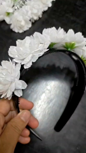 ดอกมะลิ ส่ง10ชิ้น ดอกไม้ประดับศรีษะ ดอกไม้ปลอม ดอกไม้ติดกิ๊บฯลฯ มีหลายแบบ พร้อมส่ง