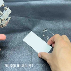 Kìm bấm lỗ giấy da tạo khoen 5mm (kèm khoen trắng + vàng)