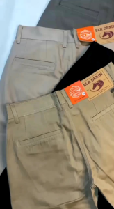 Celana panjang pria bahan kanvas sulfur cardinal premium quality slimfit COD