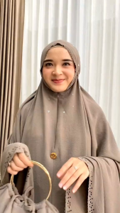 MUKENA DEWASA CRINKLE AIRFLOW LASERCUT 2 IN 1 MARYAM