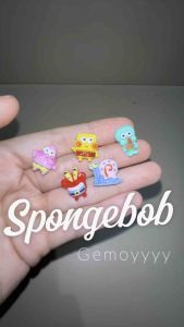 Anting Tusuk Karakter Spongebob & Stud Earrings Lucu