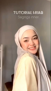 HIJAB POLYCOTTON SEGI EMPAT INNER 2 LAYER