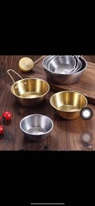 复古304不锈钢米酒碗做旧日式料理碗做旧火锅调料碗露营餐具户外