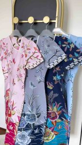 Floral prints modern mandarin Sheath Dress