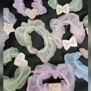 IKAT RAMBUT SCRUNCHIE KOREA PREMIUM & IKAT RAMBUT WANITA