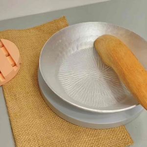 Cobek Kuping Alumunium Geratis Ulekan 20 cm