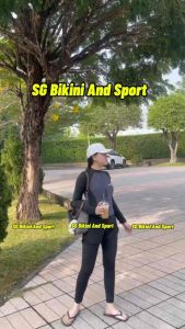 Đồ bơi tay dài nữ kết hợp quần dài 2 layer Bikini SG chống nắng chống tia UV bảo vệ cơ thể