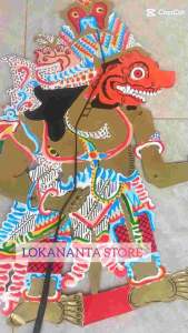 WAYANG KULIT KUMBAKARNA ATAU KUMBOKARNO BAHAN DUPLEK UKURAN STANDAR PEDALANGAN mainan anak