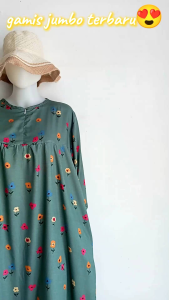 Daster Gamis Jumbo Ld 125cm Bahan Rayon Premium