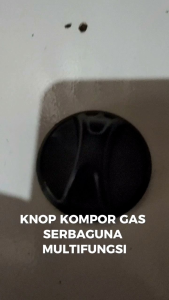 Set 2 Knop Kompor Gas Warna Hitam Universal untuk Quantum/Progas/Tecstar - Komponen Pengganti Stove