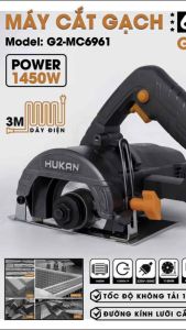 Máy cắt gạch 1450W Hukan G2-MC6961 dùng lưỡi 110mm dây đồng chính hãng hukan