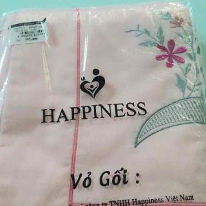 Đôi vỏ gối Happiness kích thước 45x65