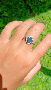Cincin Model Vancleeff: Perak Asli Silver 925 Lapis Emas & Perhiasan Fashion Wanita Terbaru